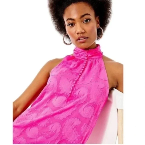 Lilly Pulitzer Kristine Halter Mini Dress Pink - Picture 5 of 11